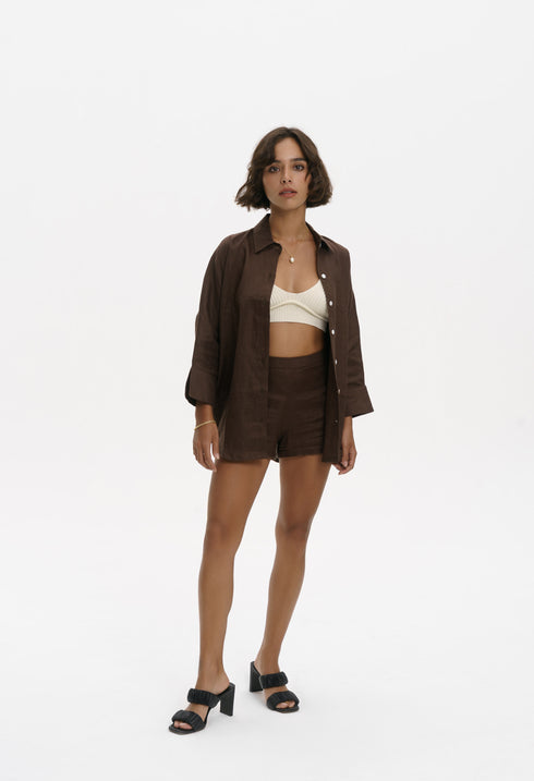BASIC LINEN SHIRT